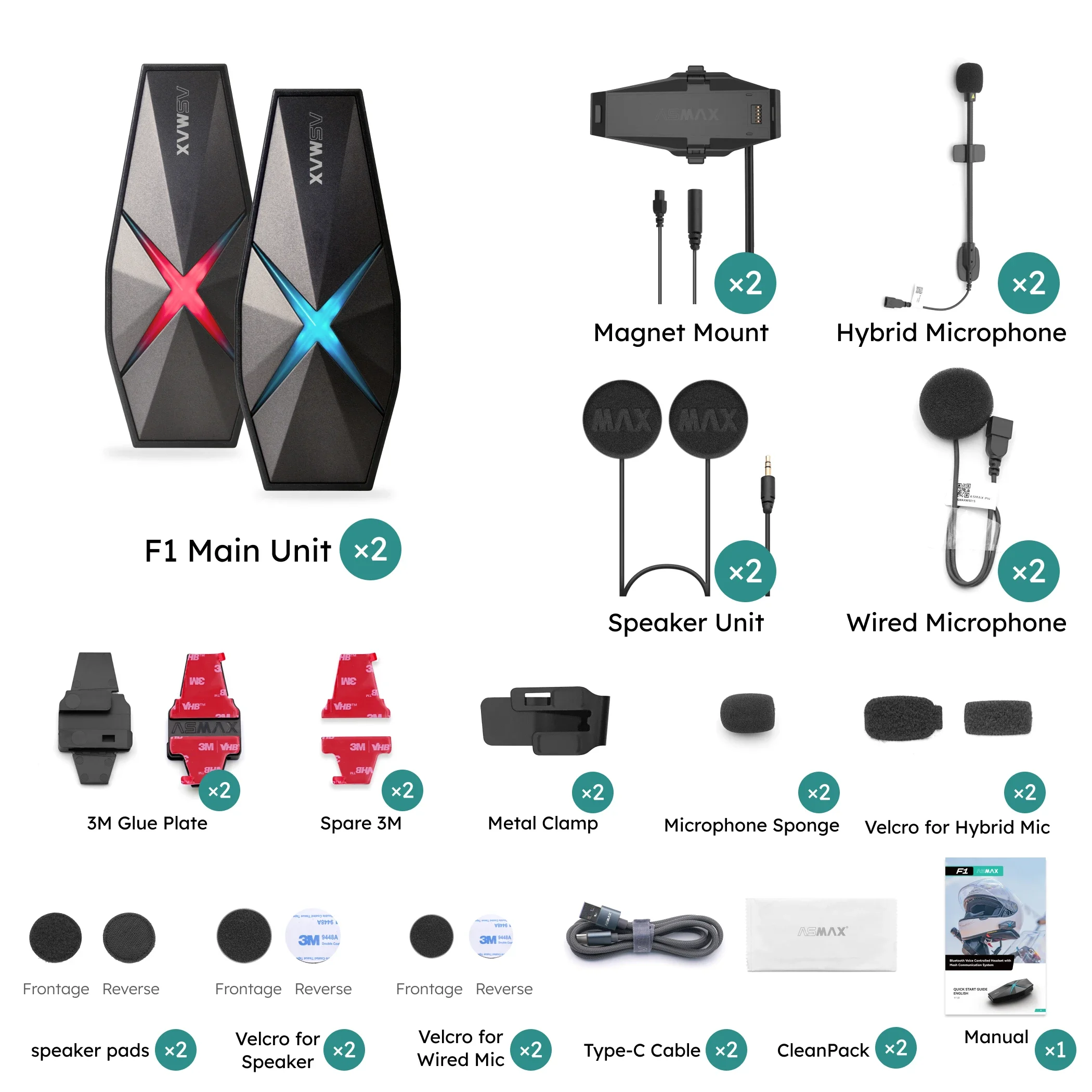 ASMAX F1 Bluetooth ヘッドセット Amazon.co.jp: ASMAX F1 バイク用インカム 日本語音声制御 最大