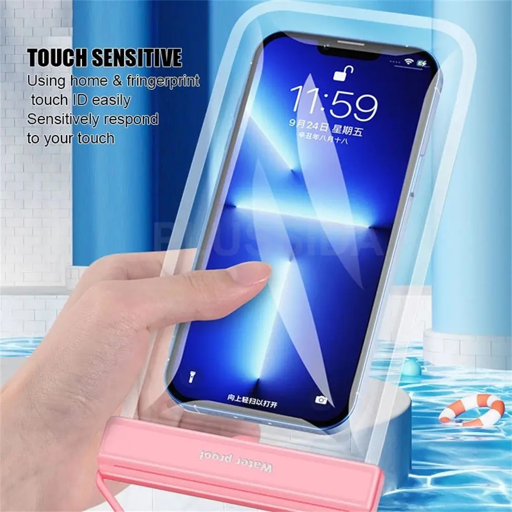 Waterproof Phone Case Under 7.0 inches For iPhone 13 Pro Max Swim Case IPX8 Universal Cover For Huawei Xiaomi Redmi Note Samsung