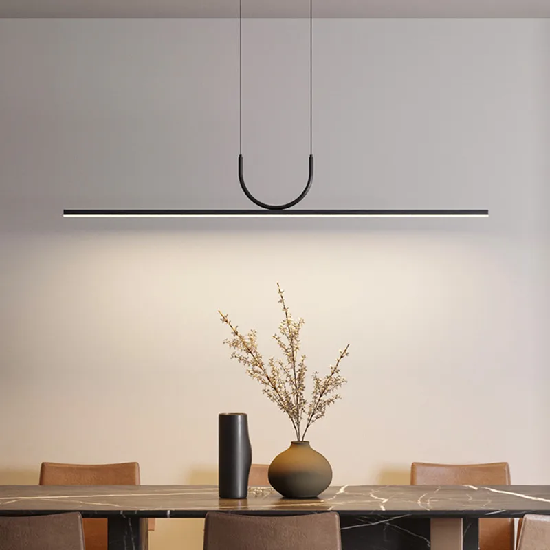 Modern simple LED ceiling chandelier for table dining room kitchen island black pendant lamp home decor hanging lighting fixture led chandelier,ceiling chandelier,art lighting fixtures