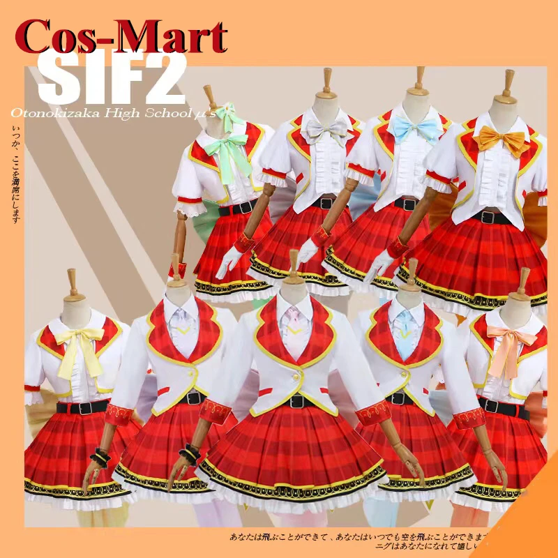 

Косплей-костюм аниме LoveLive SIF2 от Cos-Mart, Милая униформа в виде милого идола SJ, искусственное платье
