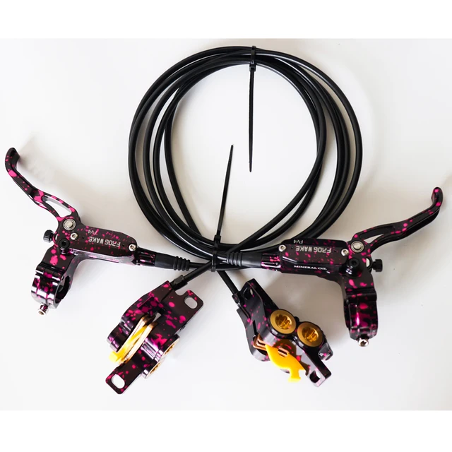 Hydraulic Disc Brake Set For E-bike, 2-Pistons 2-PIN Power-Off Pre