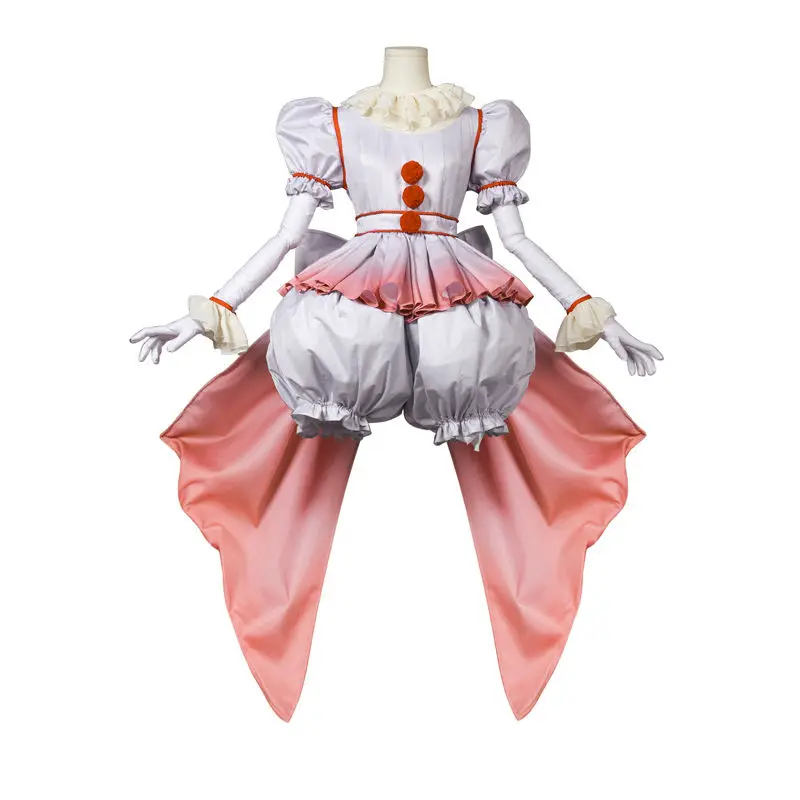ペニーワイズコスプレ衣装ハロウィーンカーニバルドレス
