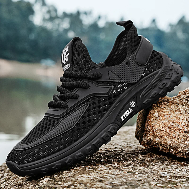 Men's Summer Breathable Lightweight Quick-Drying Sports Water Shoes Trendy Climbing aqua Shoes Athletic Sneakers