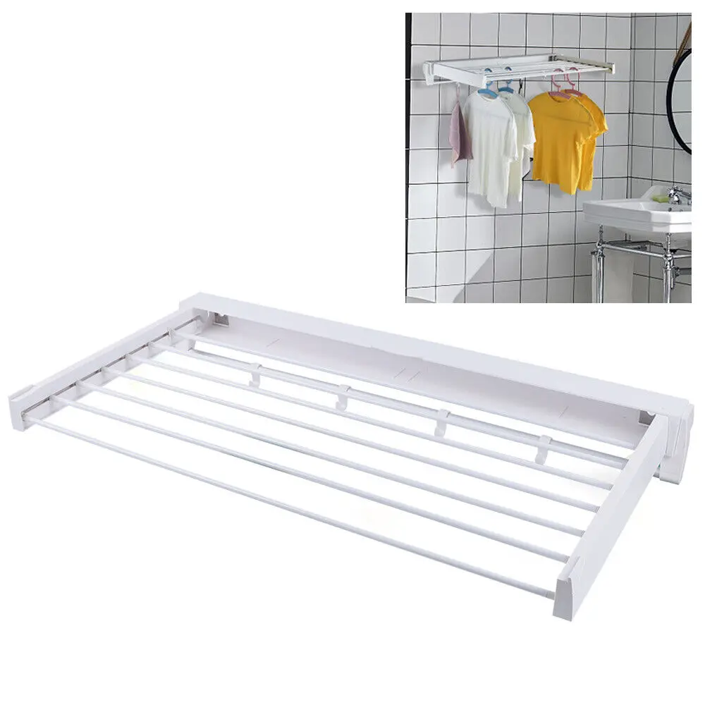 Electric Heated Clothes Dryer Folding Energy-Efficient Indoor Airer Wet Laundry  Drying Horse Rack, White - AliExpress