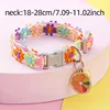 Pet Necklace Colorful Lace Flower Cat Collar Puppy Jewelry Collar Bell Collar Cat Collar 2