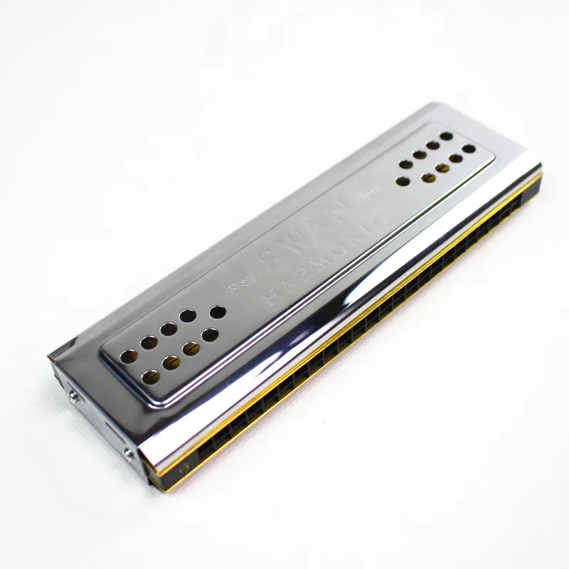 Both Sides Swan Harmonica Tremolo C And G Key 24 Holes Double Harmonica Harp Mouth Organ Woodwind Instruments 10