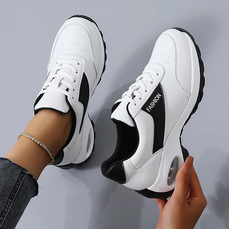 Hot Selling Women's Thick Sole Casual Sneakers Women Fashion Vulcanized Shoes Designer Trainers Platform Lace Up Walking Shoes 6 Hot Selling Women's Thick Sole Casual Sneakers Women Fashion Vulcanized Shoes Designer Trainers Platform Lace Up Walking Shoes 6