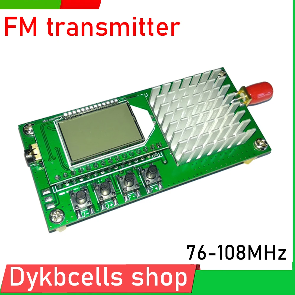 1W2WDC12VStereoAudioFMTransmitterModuleWirelessRural