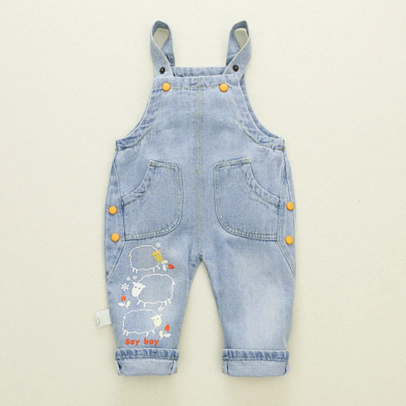 ToddlerInfantBoysLongPantsDenimOverallsDungareesKidsBabyBoyJeansJumpsuitClothes