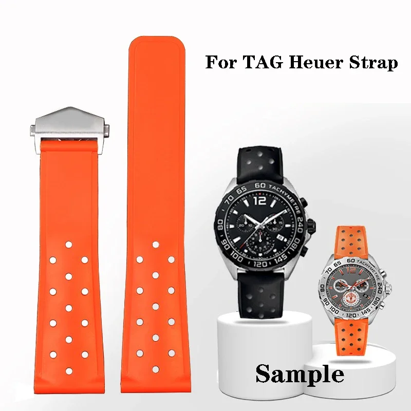 Cinturino Per Orologio Impermeabile In Silicone Di Gomma Per Cinturino Tag Heuer Monaco Per Cinturino Da Uomo Carrera Formula 1 Accessori Da 22Mm