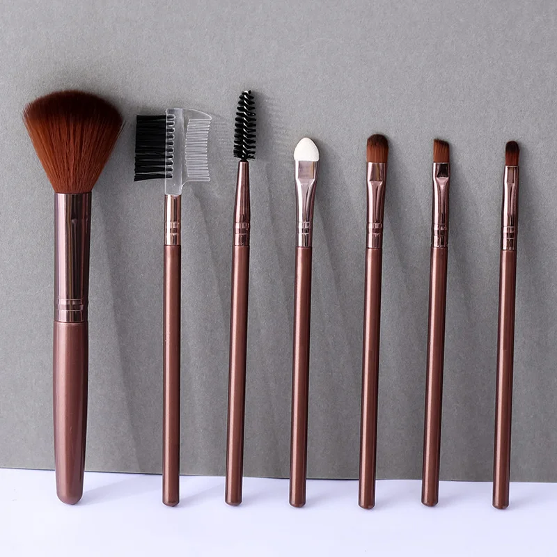 7 Pcs Makeup Brushes Set For Cosmetic Foundation Powder Blush Eyeshadow Kabuki Blending Make Up Brush Beauty Tool |