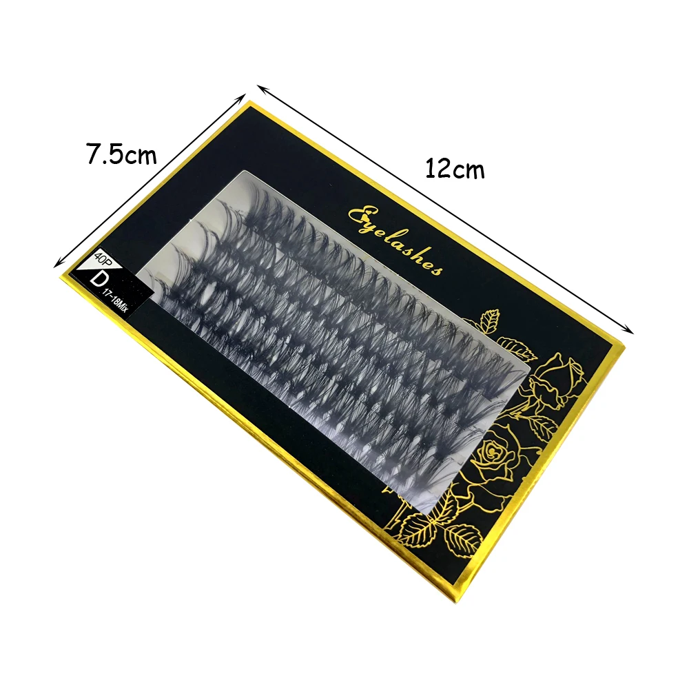 60D/80D Mink Eyelashes 100/280 Bundles Natural Eyelash extension 3D Russia Volume Individual Eyelash Cluster Makeup Tools Lashes 5