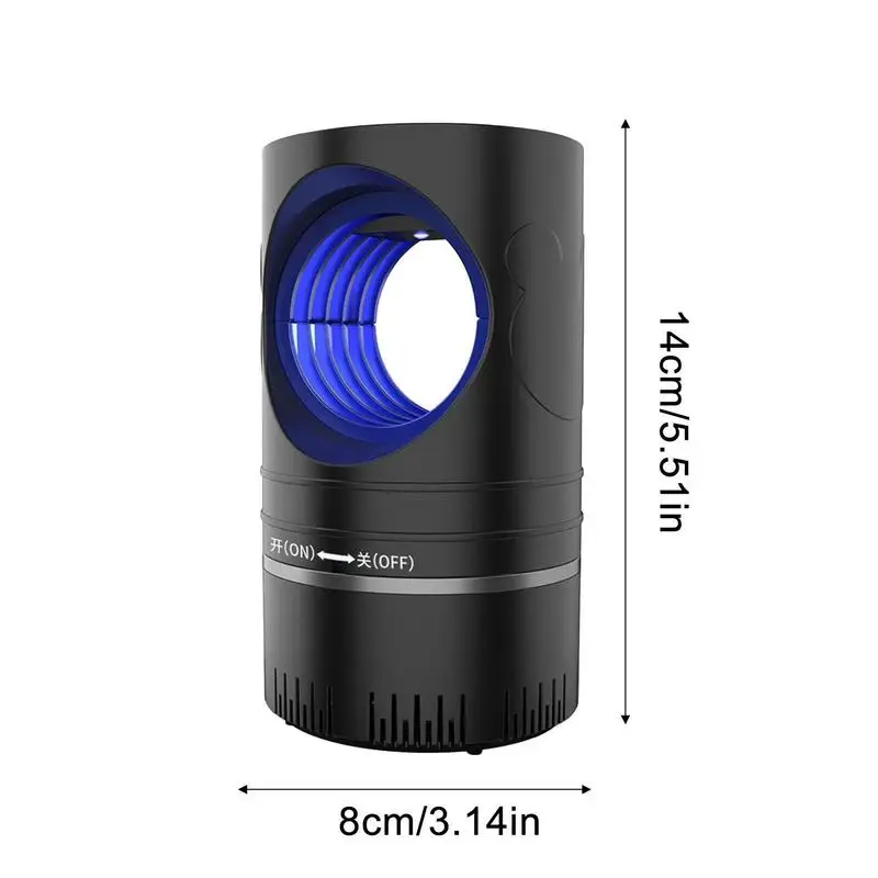 UV Light Fly Trap Inhalation USB Rechargeable Indoor Fly Killers Lamp Electric Flys Zapper UV Light Mute Mosquito Repellent