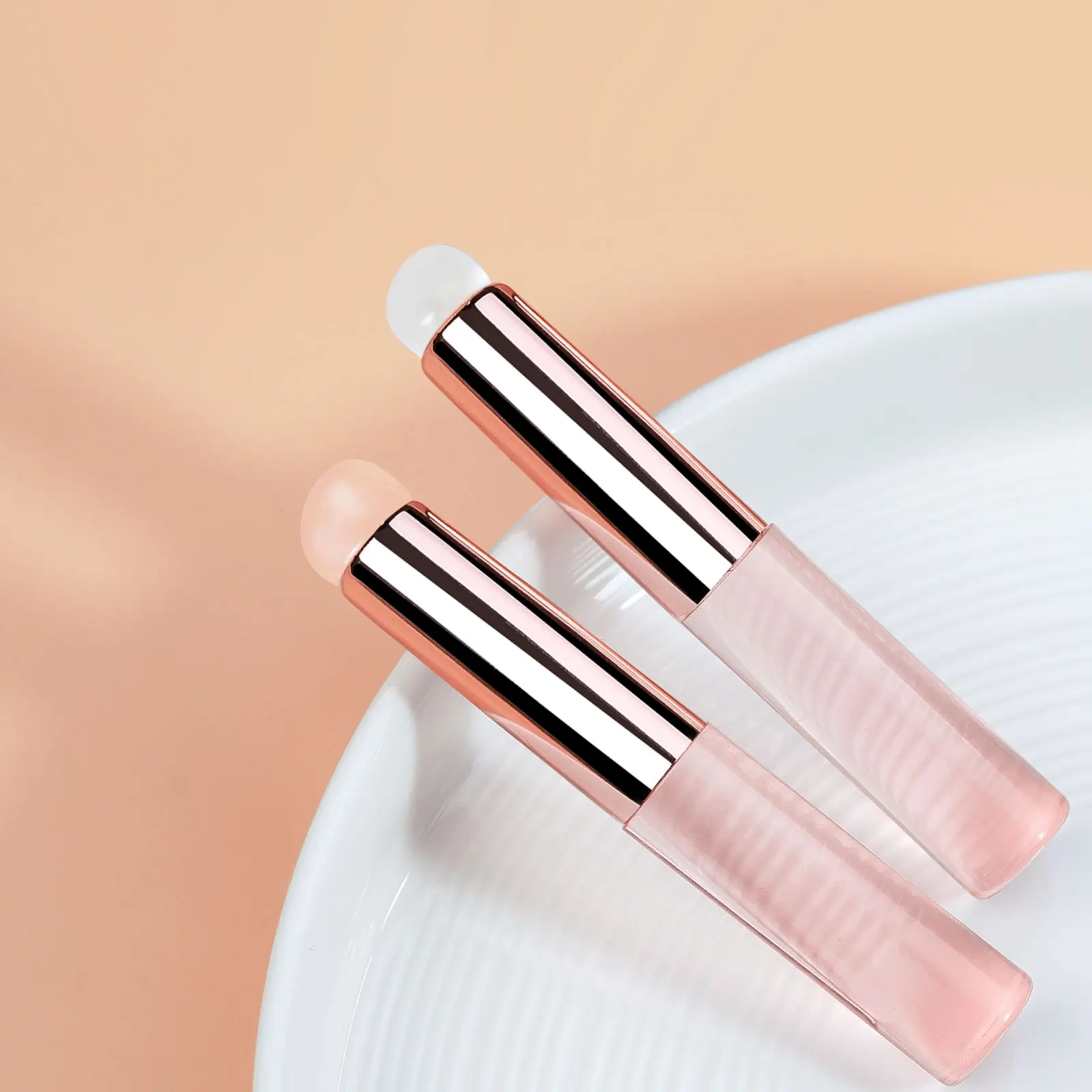Nail Art Glitter tools gel pen shade silicone stick portable multi-functional re-use nail brush lip brush special tools - 5