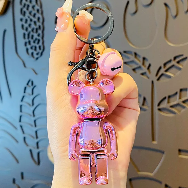 Bearbrick Keychain Key Ring Figure Pendant Toy Supreme Bear Gift