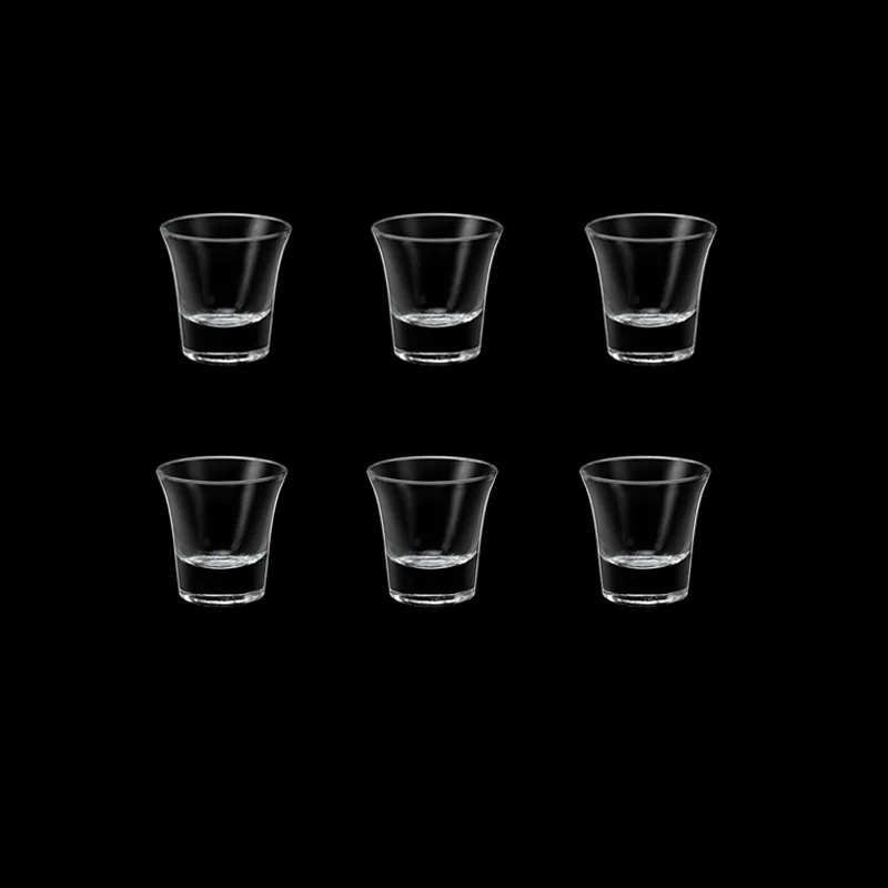 Description Picture 2 of item6pcs Set 15ml Spirits Cup Shot Glass Vintage Mini Wine Glass Vodka Brandy Cocktail Drinking Glasses Drinkware Household Gifts