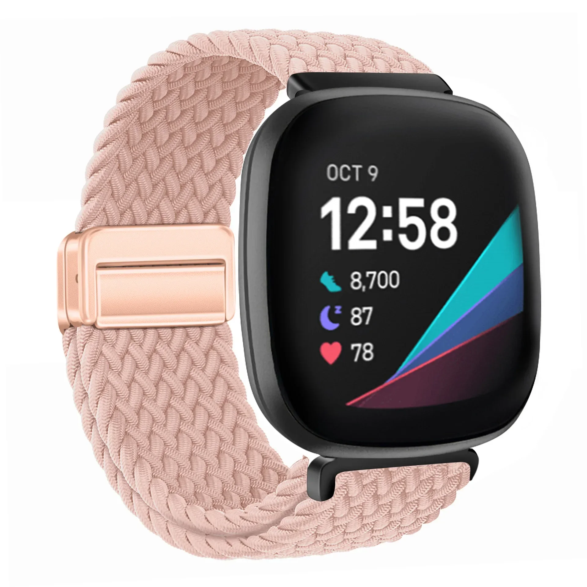 Magnetic Buckle Nylon Strap for Smart Watches - Replaceable Wristband Accessory