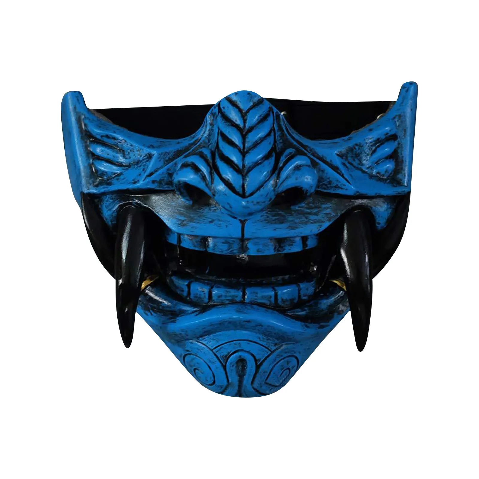 Halloween Cosplay Airsoft Mask Protective Fashion Half Face Mask Prajna  Hannya Mask Japanese Samurai Demon Party Decor - AliExpress