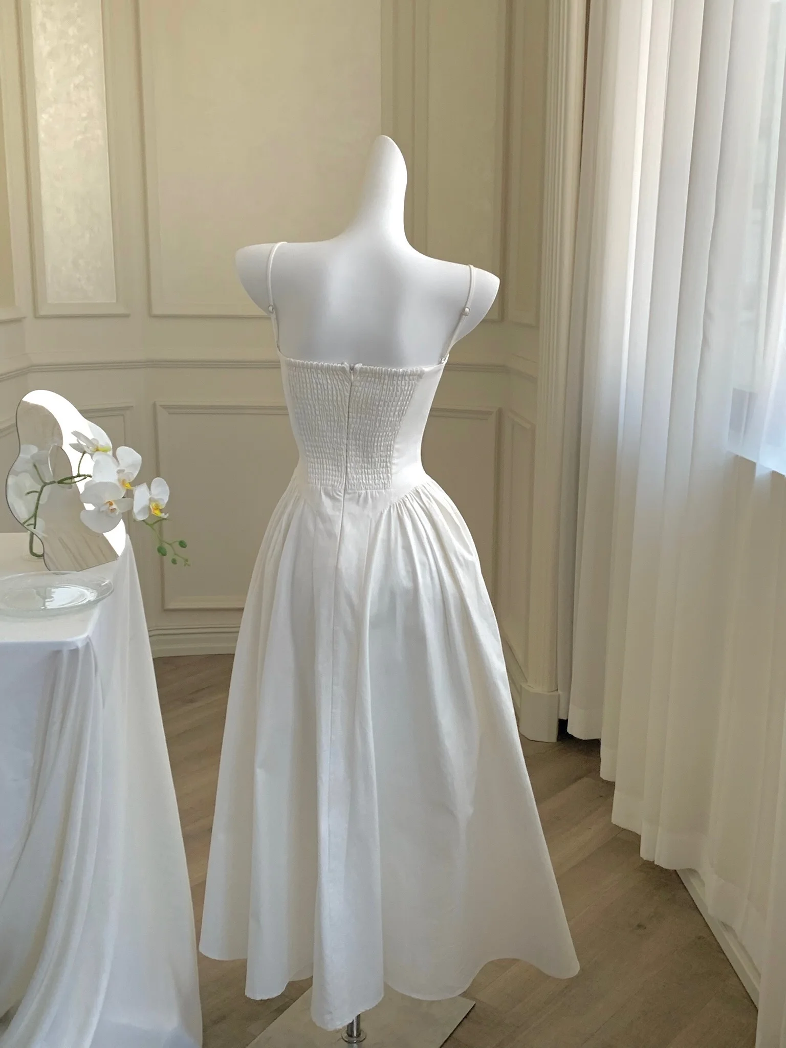 Elegant A-line Princess Dresses for Women Spaghetti Strap Evening Party Dress Prom Robe Korean Fashion Summer Vestido Mujer New