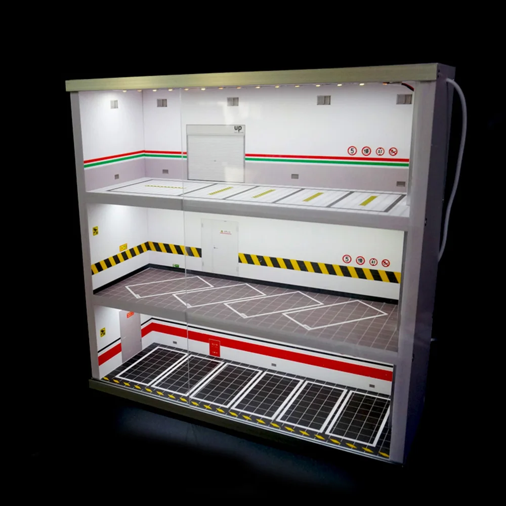 Acrylic Display Case Fit for 1:64 Mini Size Dust Proof Clear Box Cabinet 1/64 Action Figures Display Box 2