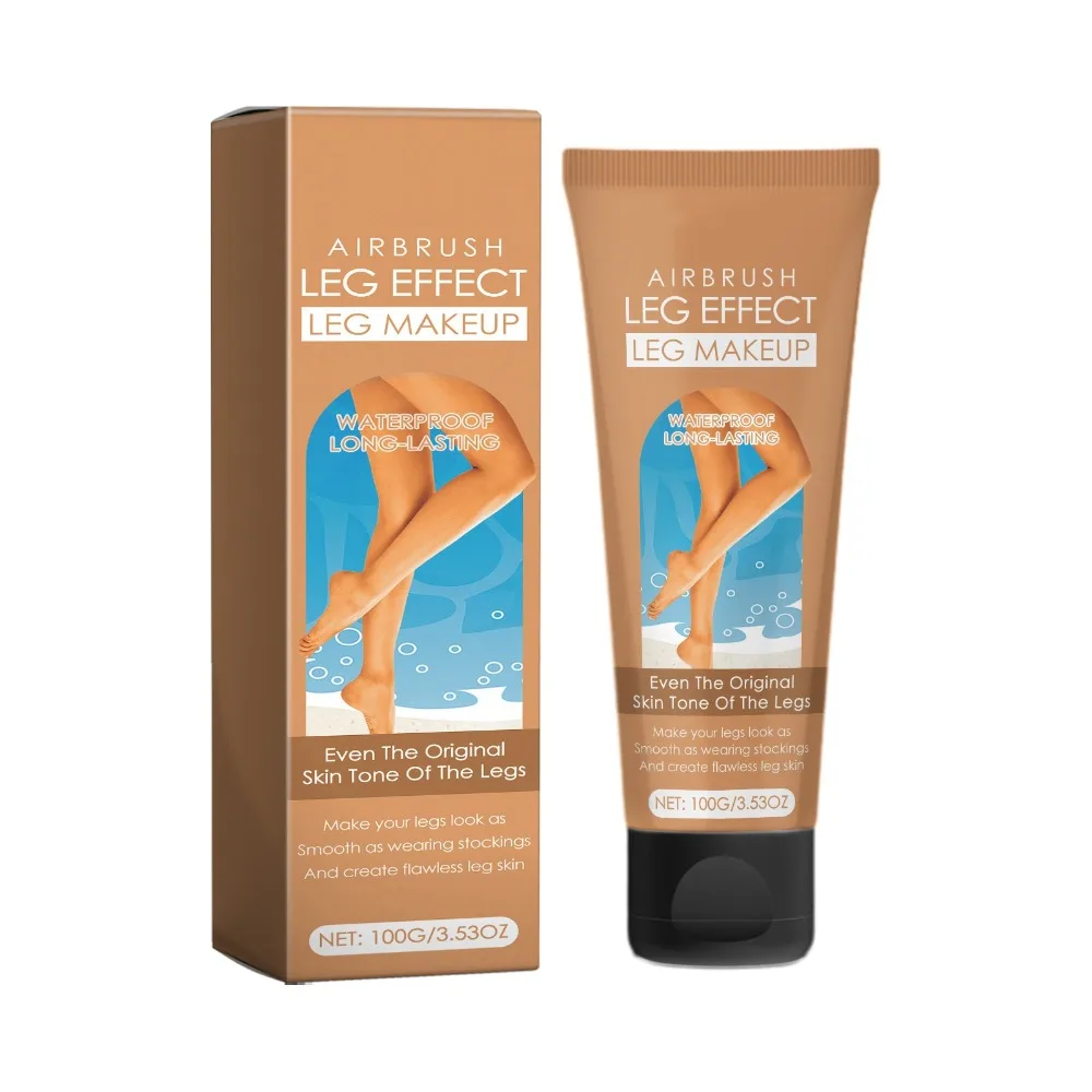 High Quality Waterproof Leg Makeup Even Skin Tone Long Lasting Body Tanning Cream Anti-Transfer Leg Darkening Lotion Body Makeup