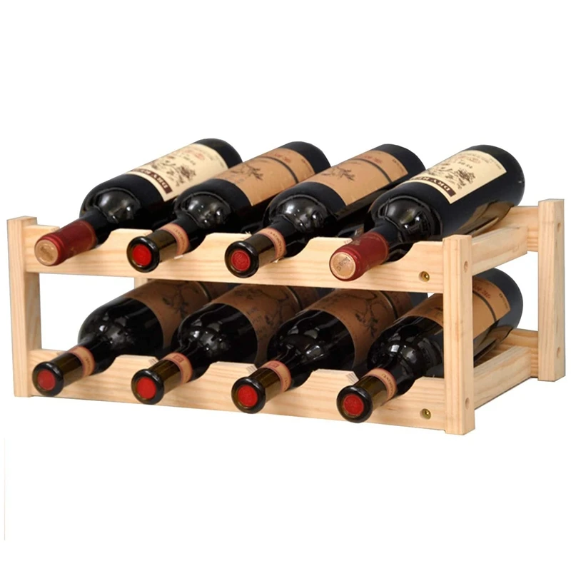 HGSW-Bamboo Wine Rack,Wine Racks Free Standing Floor,Wine Racks ,Wine Countertop For Home Kitchen,Bar