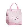 Cartoon portable insulated lunch box bag bento bag insulated cold bag Aluminum foil thickened large cloth work with rice bag 3