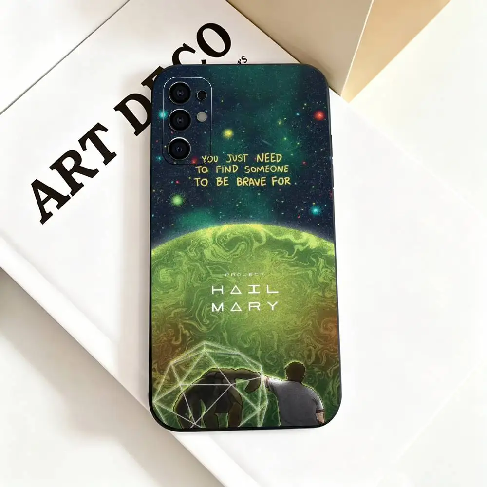 Black Silicone Soft Phone Case - Movie P-Project H-Hail Mary Edition