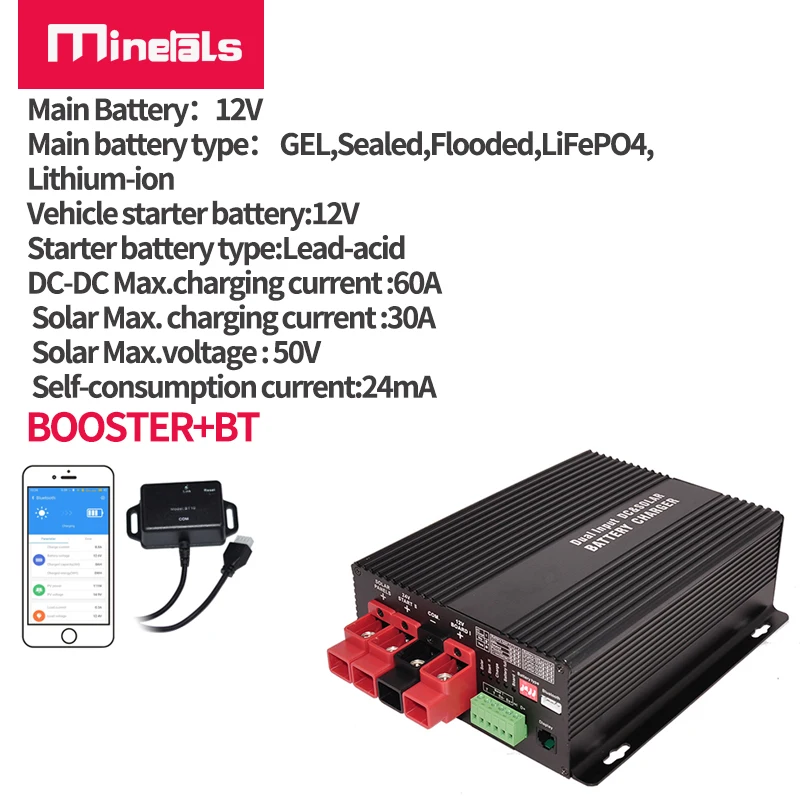 Booster Chargeur 12v À 24v Dc-dc Et Contrôleur Mppt, Plomb-acide