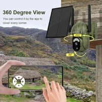 LS VISION 4MP 4G caméra de sécurité solaire sans fil extérieure WiFi détection humaine/animal conversation bidirectionnelle IP66 étanche caméra de faune 5