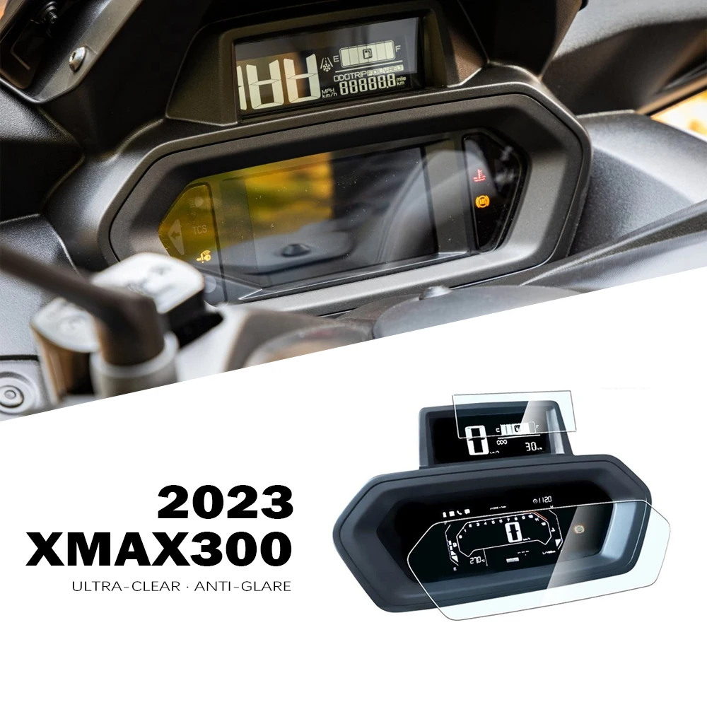 

Аксессуары XMAX 300, кластер для мотоцикла с защитой от царапин, экран для Yamaha X-MAX X MAX XMAX300 2023, Защитная пленка для инструментов, ТПУ, TFT