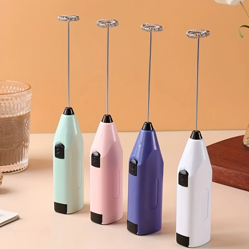 Egg Beater Electric Handheld Rotary Egg Whisk Coffee Frothing Wand Milk Cappuccino Frother Mixer Portable Kitchen Tools 2