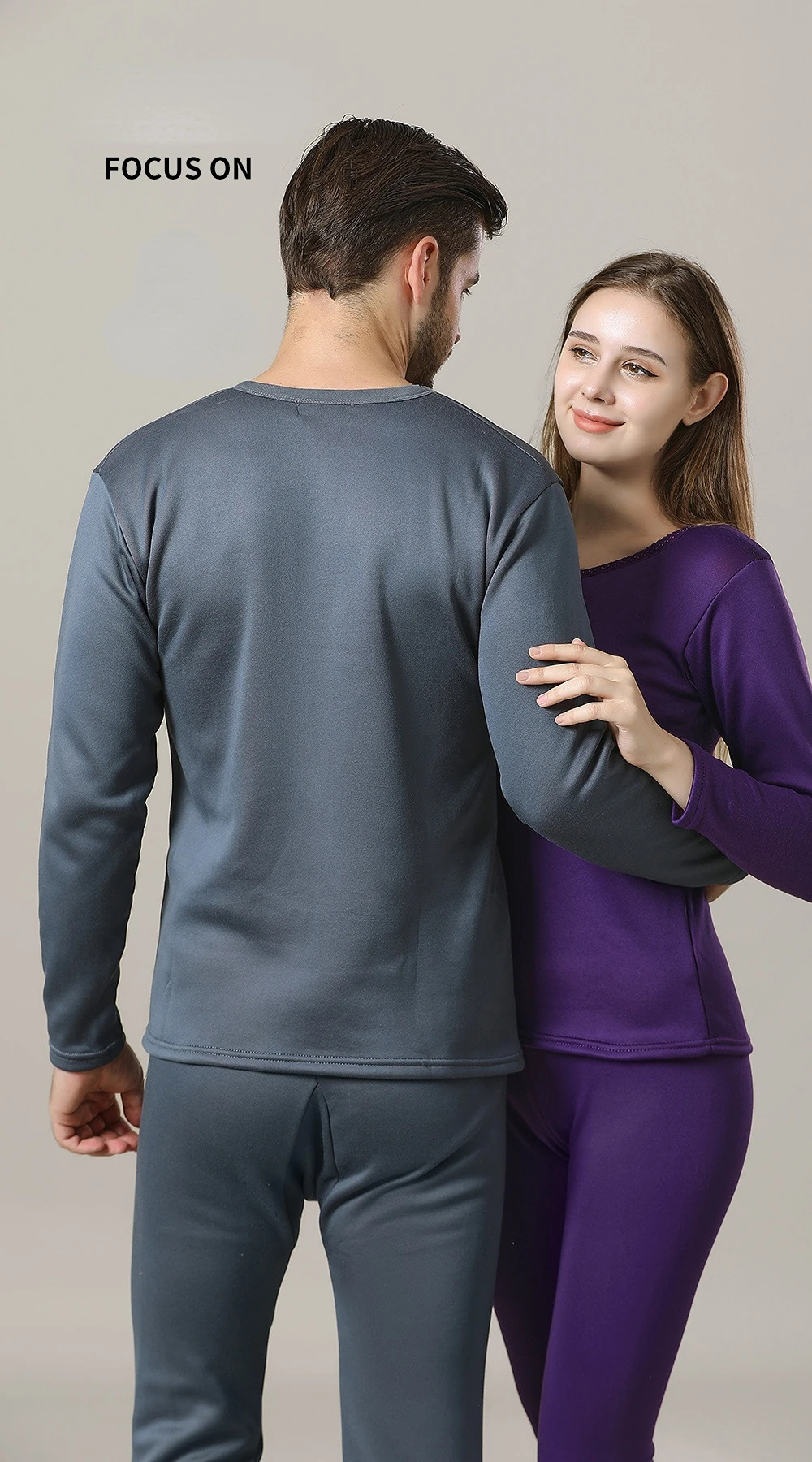 MOBIUSPHY Ensemble de sous-vêtements thermiques pour homme avec doublure en polaire - Haut et bas Long Johns, Noir/blanc