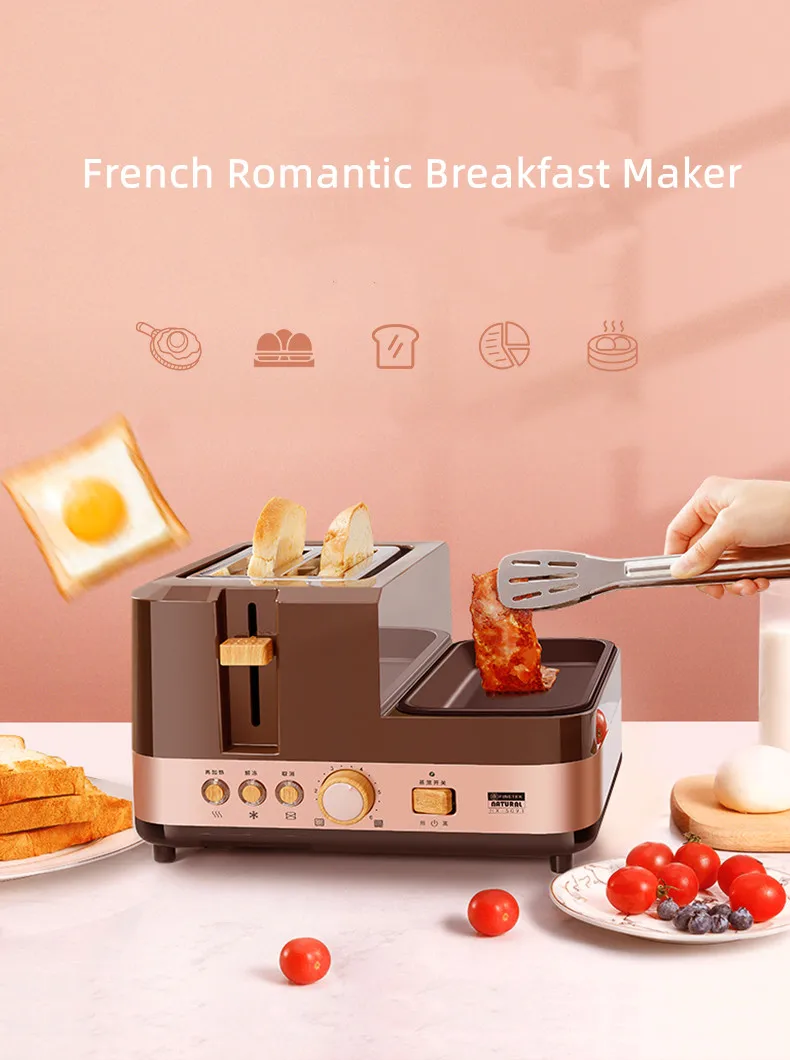 Toaster oven 4 in 1 breakfast machine steaming multifunctional home four in one toaster commercial sandwich makermaker