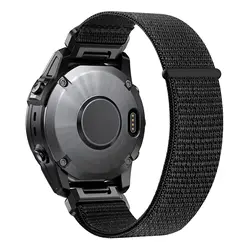 Versatile Nylon Watch Strap, Available in Multiple Sizes - QuickFit 22mm (Black)