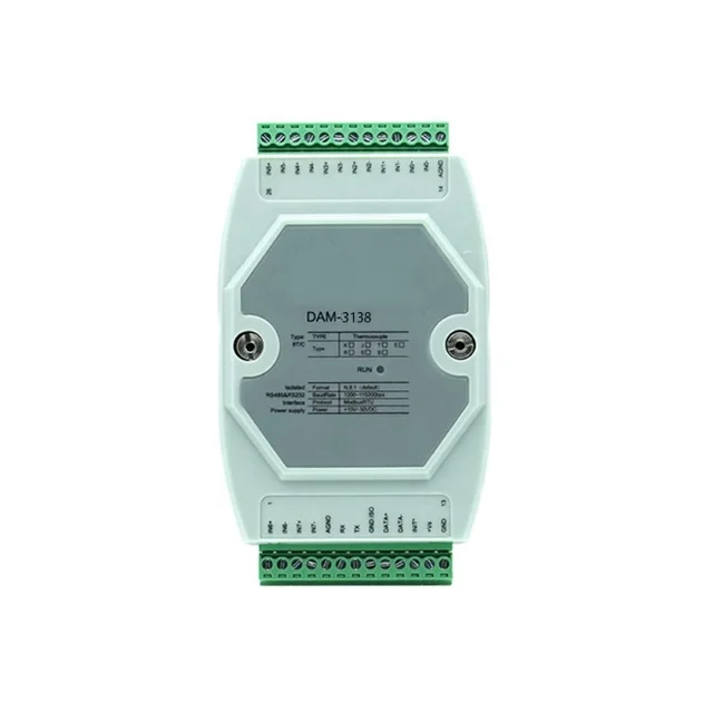 8-way thermocouple default K-type 4-layer board isolation design Can connect to Five Linked Clouds DAM-3138