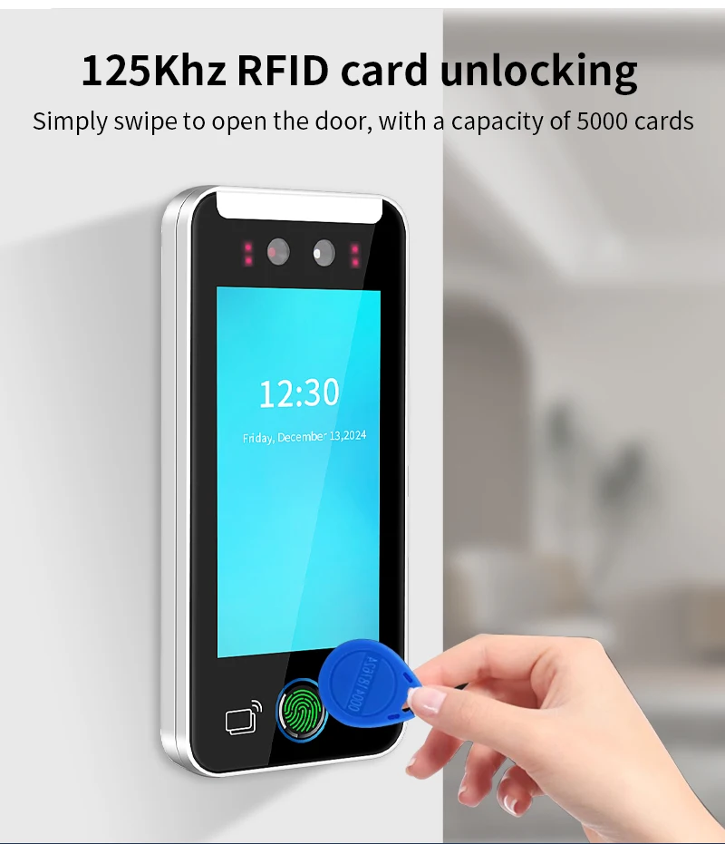 Dynamic facial recognition attendance access control machine face for security p