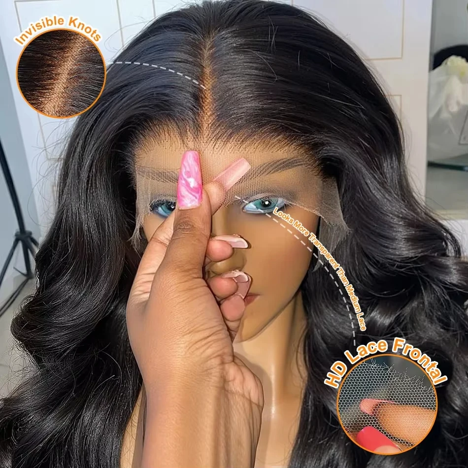 30 40 Inch Body Wave Human Hair Wigs 13x6 Hd Lace Front Wig human hair 13x4 Lace Frontal Wigs 4x4 5x5 Lace Closure Wig For Women