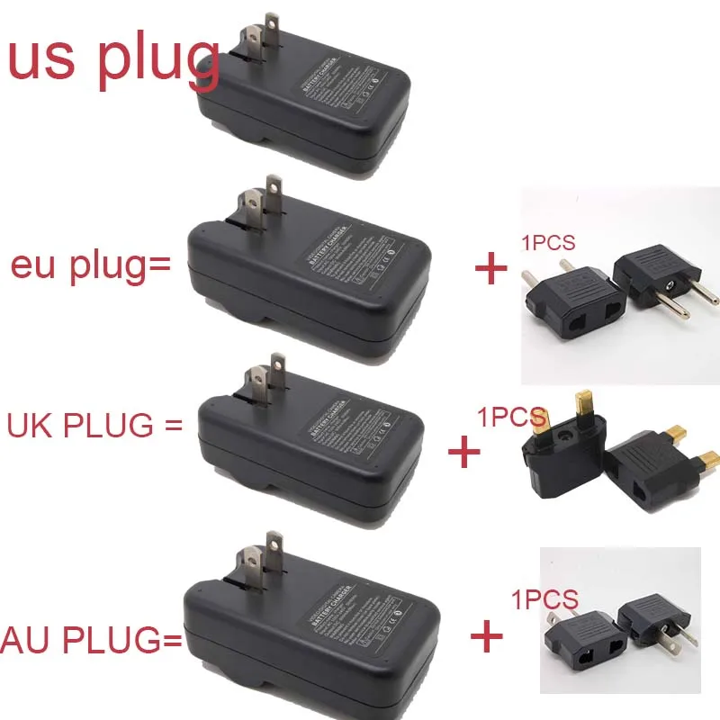 Caricabatterie Da Parete Per Sony Np-Fs10, Np-Fs11, Np-Fs12, Np-Fs20, Np-Fs21, Np-Fs22, Np-Fs30, Np-Fs31, Np-Fs3