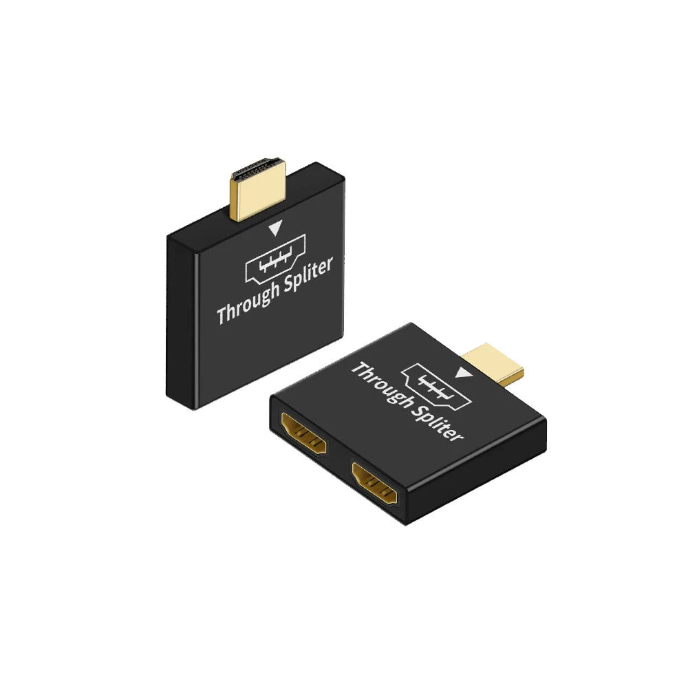 HDMI 호환 스위처 오디오 수 2X HDMI 호환 암 스플리터, PC용 Hd 출력 화면 동기화 장치, 1 in 2 1080P