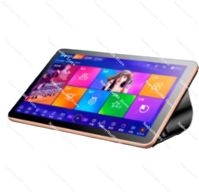 18.5인치 정전식 터치 듀얼 시스템 노래방 기기, 가정용 KTV 올인원 노래방..