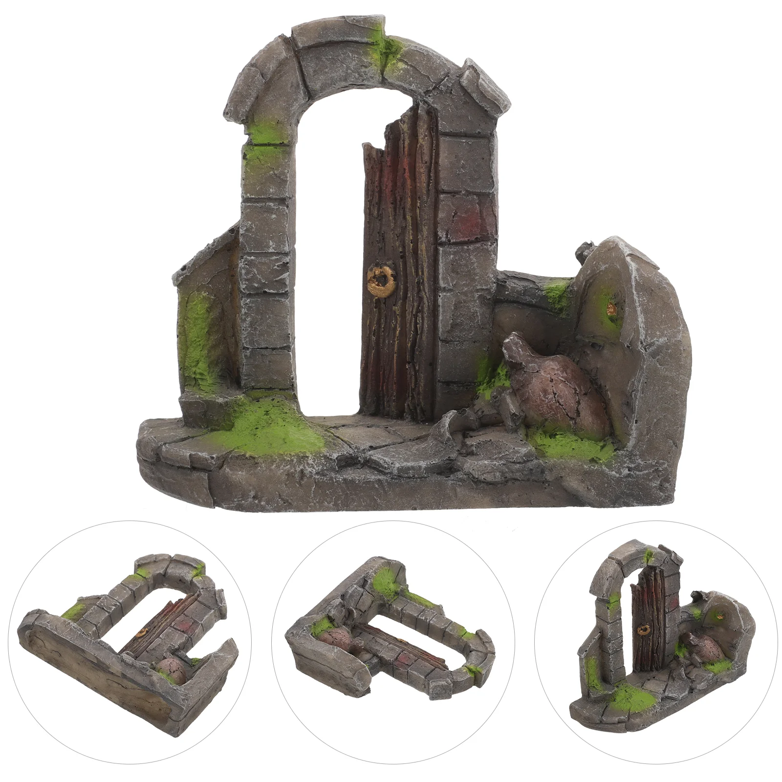 

Fish Tank Landscaping Decoration for Office Aquarium Resin Craft Building Decorations Home Arch Decoración