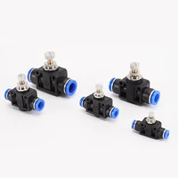 Air Flow Speed Control Valve Tube Water Hose Pneumatic Push In Fittings Throttle Valve SA 4-12mm 3