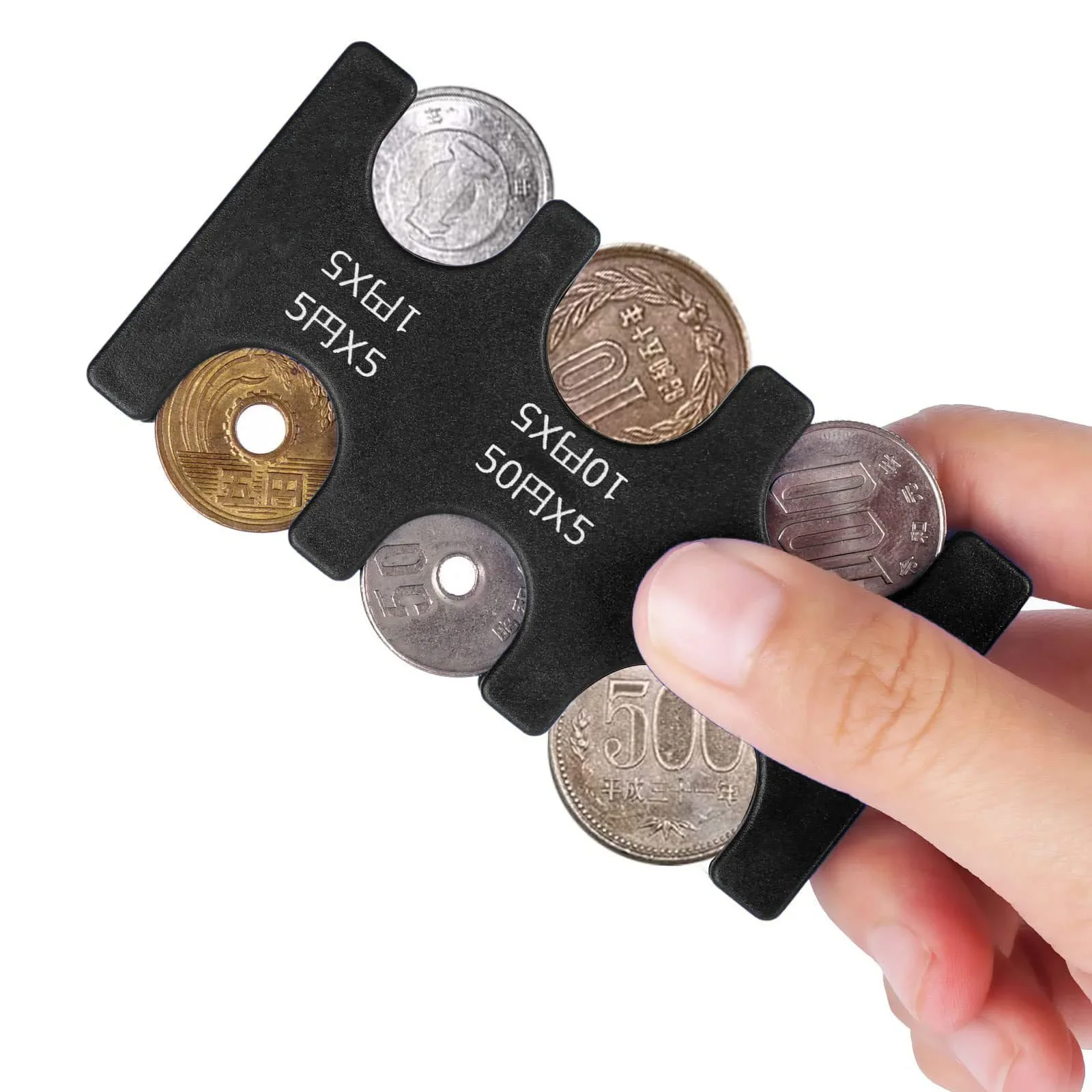 ABS Environmentally Friendly Plastic Yen Coin Clip, Change Storage Clip, Multi-functional Change Sorting Clip Wallet 4