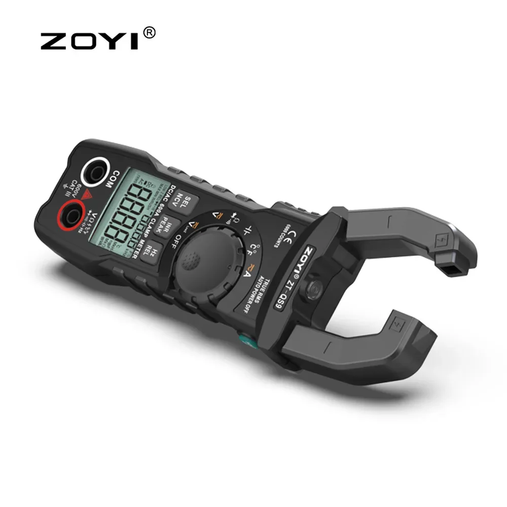 ZOYI AC/DC Clamp on Meter ZT-QS9 Automatic Range Measurable Voltage Resistance On/Off Temperature Intelligent Burning Prevention