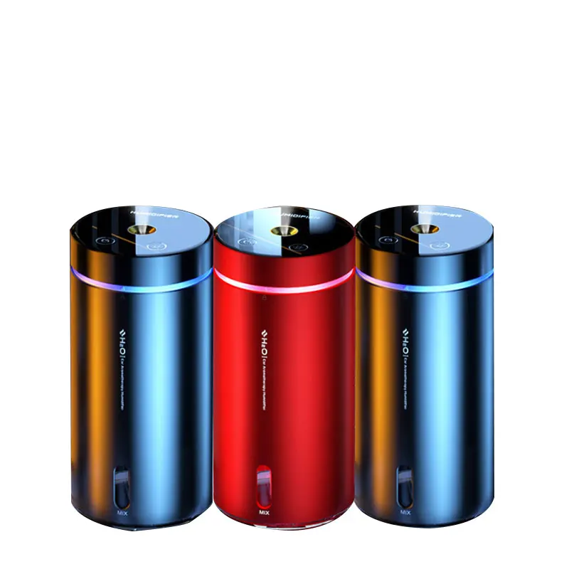 Wireless Air Humidifier 300ml Ultrasonic Fogging Spray Office Car Bedroom Humidifier Rechargeable Multiple Light Efffect