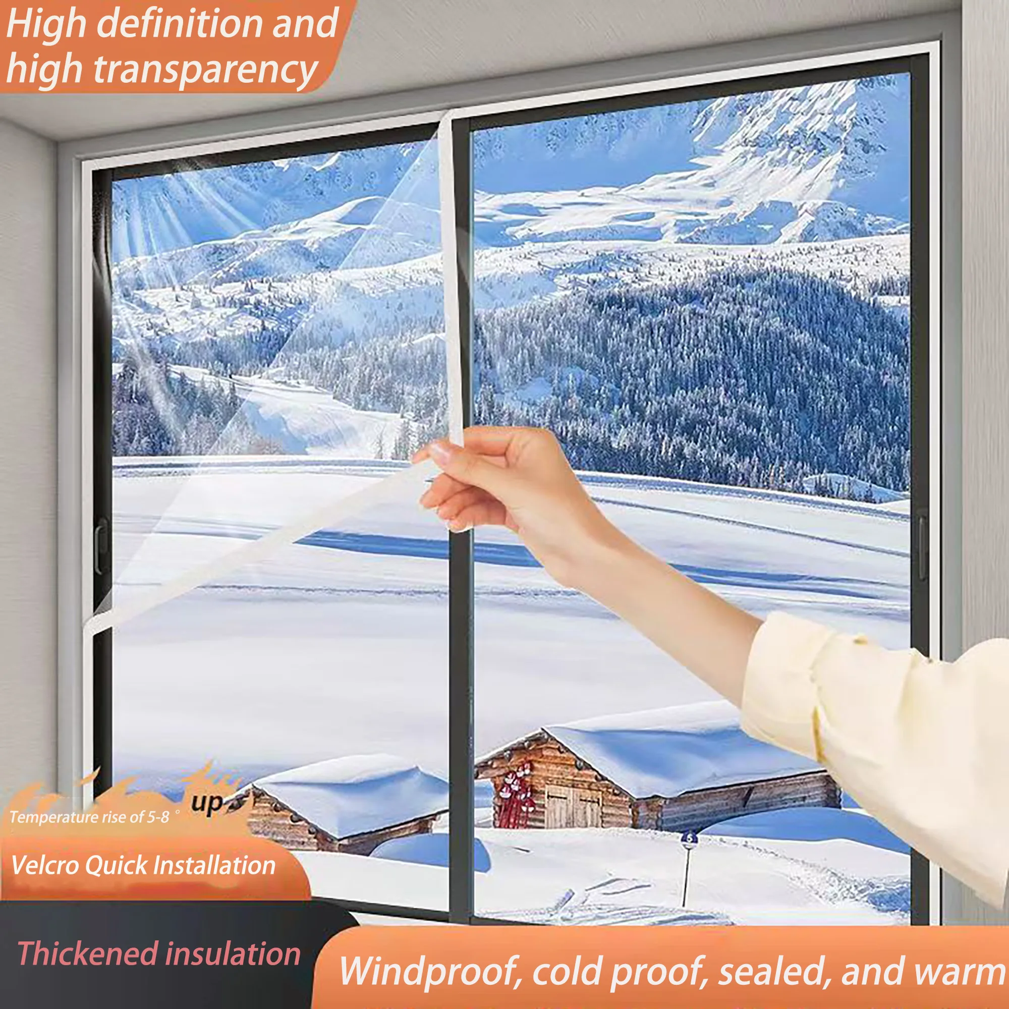 New winter window windproof insulation film sealed plastic cloth air conditioning curtains
