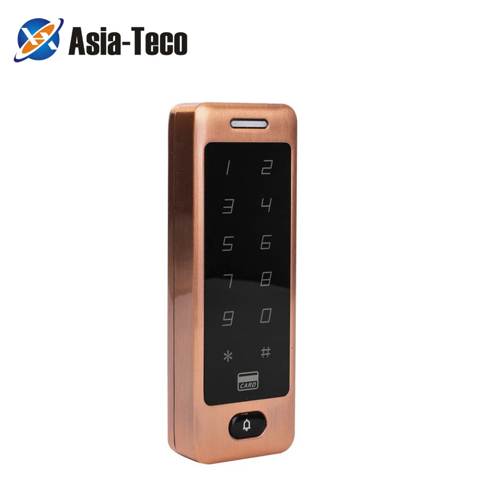 

125khz Waterproof Smart Keypad Case ID Card Reader Touch Metal RFID Access Control Electronic Door Lock Electric Gate Opener