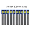 10 Pcs/Set 0.3/0.5/0.7/0.9/1.3/2.0mm HB Leads Refill for Mechanical  Pencil Replacement Refill Leads  Supplies Stationery 5