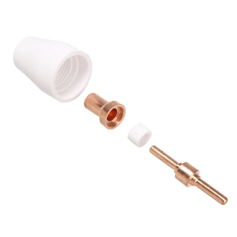 Kit Eletrodos E Bicos Para Cortador Plasma 24 Peças - Compatível Com IPT40 CUT55 CUT65